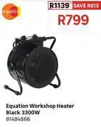 Leroy Merlin Equation 3300W Workshop Heater (Black) 81484866 offer