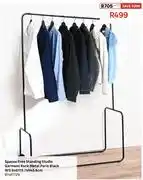 Leroy Merlin Spaceo Free Standing Studio Garment Rack Metal Paris Black W5.9 x D115.7 x H45.6cm 81461729 offer