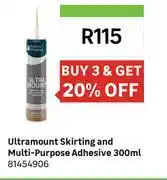 Leroy Merlin Ultramount Skirting & Multi Purpose Adhesive 81454906-300ml offer
