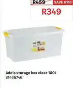 Leroy Merlin Addis Storage Box Clear 100L 81466746 offer