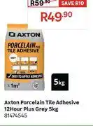 Leroy Merlin Axton Porcelain Tile Adhesive Grey 12 Hour Plus 5Kg 81474545 offer