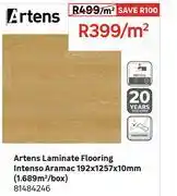 Leroy Merlin Artens Laminate Flooring Intenso Aramac 192 x 1257 x 10mm (1.689 Sqm/Box) 81484246-Per Sqm offer
