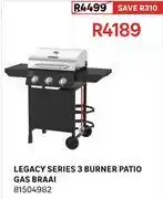 Leroy Merlin Legacy Series 3 Burner Patio Gas Braai 81504982 offer