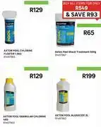 Leroy Merlin Axton Pool Chlorine Floater 1.5Kg/Pool Treatment 500g/Pool Chlorine 4Kg/Pool Algaecide 2L-For All offer