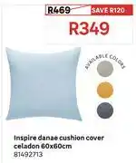 Leroy Merlin Inspire Danae Cushion Cover Celadon 60 x 60cm 81492713 offer