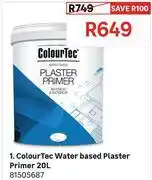 Leroy Merlin Colour Tec 20L Water Based Plaster Primer 81505687 offer