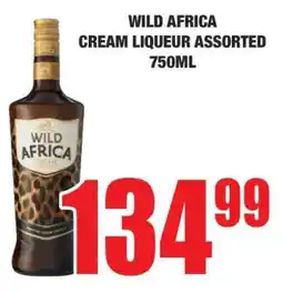 Boxer Wild Africa Cream Liqueur Assorted 750ml offer