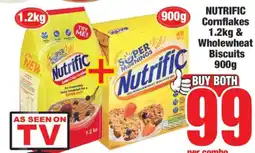 Boxer NUTRIFIC Cornflakes 1.2kg & Wholewheat Biscuits 900g offer