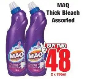 Boxer MAQ Thick Bleach Assorted offer