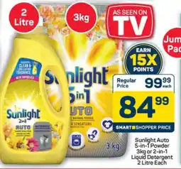 Pick n Pay Hypermarket Sunlight Auto 5-in-1 Powder or 2-in-1 Liquid Detergent offer