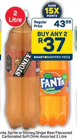 Pick n Pay Hypermarket Fanta, Sprite or Stoney Ginger Beer Flavoured Carbonated Soft Drink offer
