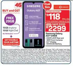 Pick n Pay Hypermarket Samsung Galaxy A07 128GB offer