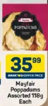 Pick n Pay Mayfair poppadums assorted offer