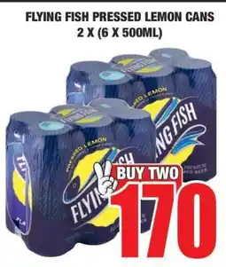 Boxer FLYING FISH Pressed Lemon Cans 2 x (6 x 500ml) offer