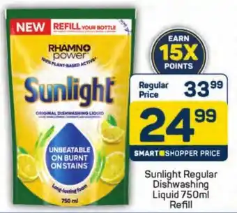 Pick n Pay Sunlight Regular Dishwashing Liquid Refill offer