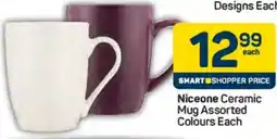 Pick n Pay Niceone Ceramic Mug Assorted Colours offer