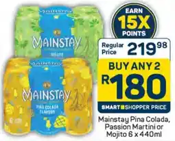 Pick n Pay Mainstay Pina Colada, Passion Martini or Mojito offer
