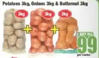 Boxer Potatoes, Onions & Butternut offer