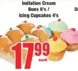 Boxer Imitation Cream Buns/ Icing Cupcakes offer