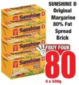 Boxer Sunshine D Original Margarine 80% Fat Spread Brick offer