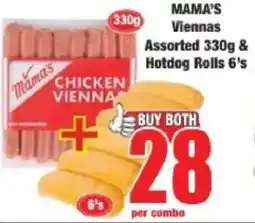 Boxer Mama's Viennas Assorted & Hotdog Rolls offer