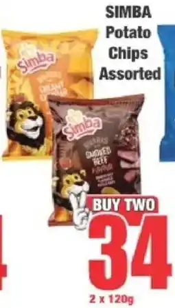 Boxer Simba Potato Chips Assorted offer