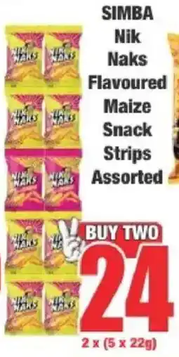 Boxer Simba Nik Naks Flavoured Maize Snack Strips Assorted offer