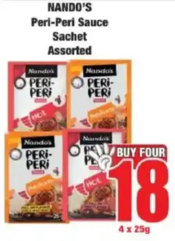 Boxer Nando's Peri-Peri Sauce Sachet Assorted offer