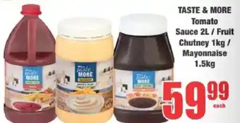 Boxer Taste & More Tomato Sauce/ Fruit Chutney/ Mayonnaise offer