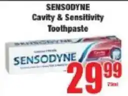 Boxer Sensodyne Cavity & Sensitivity Toothpaste offer