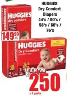 Boxer Huggies Dry Comfort Diapers offer