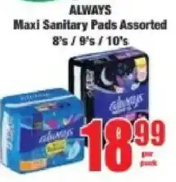 Boxer Always Maxi Sanitary Pads Assorted offer
