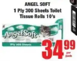 Boxer Angel Soft 1 Ply 300 Sheets Toilet Tissue Rolls offer