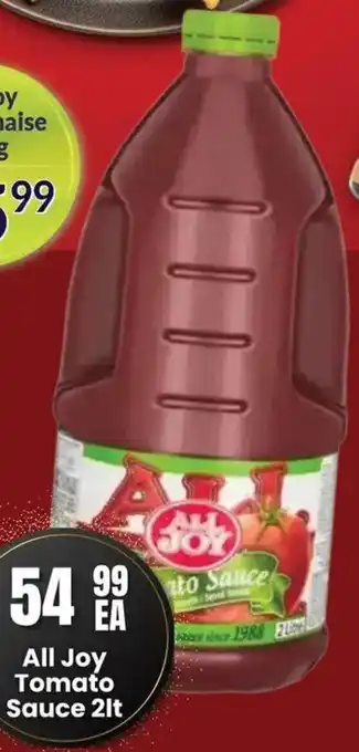 Super Save All Joy Tomato Sauce offer