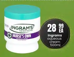 Super Save Ingrams aqueous cream offer
