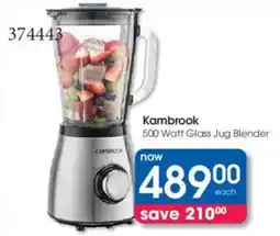 Clicks Kambrook 500 Watt Glass Jug Blender offer