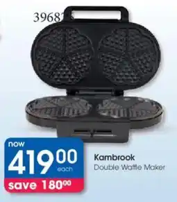 Clicks Kambrook Double Waffle Maker offer