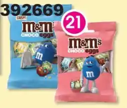 Clicks M&M's Choco Eggs or Crispy Choco Eggs offer