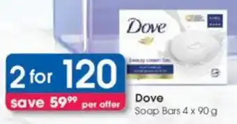 Clicks Dove Soap Bars offer