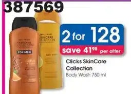 Clicks Clicks SkinCare Collection Body Wash offer