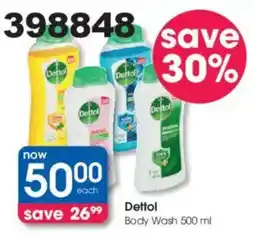 Clicks Dettol Body Wash offer
