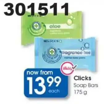 Clicks Clicks Soap Bars offer