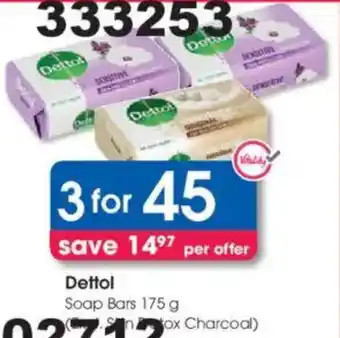 Clicks Dettol Soap Bars offer