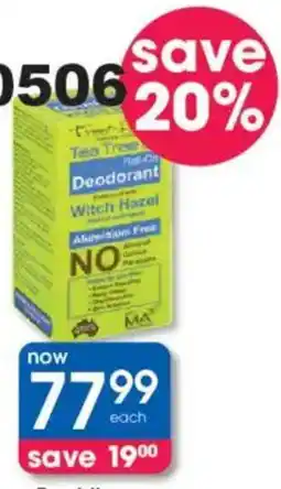 Clicks Treet-it Tea Tree Oil Roll-On offer