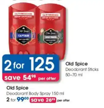 Clicks Old Spice Deodorant Sticks offer