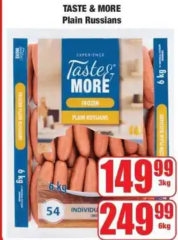 Boxer TASTE & MORE Plain Russians offer