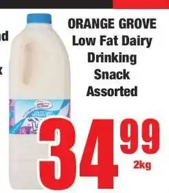 Boxer ORANGE GROVE Low Fat Dairy Drinking Snack Assorted offer