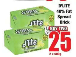 Boxer D'LITE 40% Fat Spread Brick offer