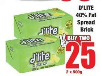 Boxer D'LITE 40% Fat Spread Brick offer
