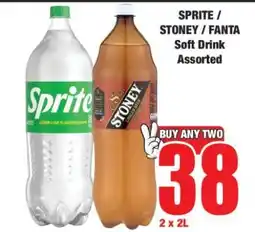 Boxer SPRITE / STONEY / FANTA Soft Drink Assorted offer